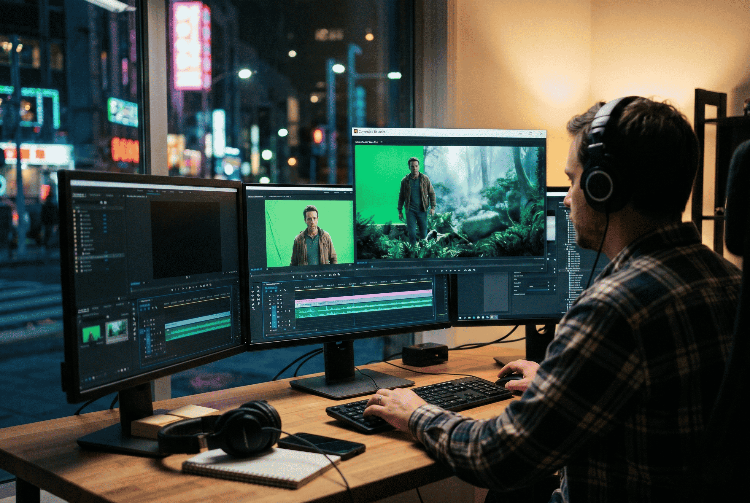 Cinematic film color grading golden hour